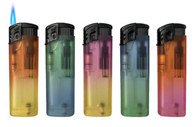 Aanstekers - turbo vlam - tray van 50 stuks - windproof aansteker