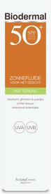 Biodermal Matterende Zonneflu&iuml;de Gezicht SPF 50+ - Zonnebrand cr&egrave;me 