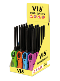 Gasaansteker - keuken aanstekers - bbq aansteker - navulbaar- display 24 stuks