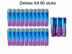 Deleex - Batteries - AA - R6P 1.5V - 60 pieces in pack
