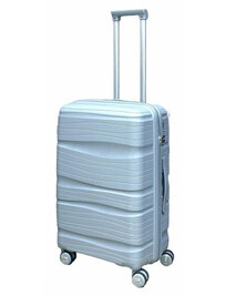 Travel suitcase - luggage - grey - silicone 65 CM