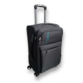 Polyester suitcase - Europe Travel - soft fabric - large 68x41x26cm