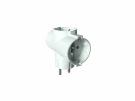 Verloopstekker 3-WEG STEKKER - 3in1 - Eu 3-polige stroomconversie Stekker Stopcontact 