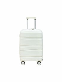 Travel suitcase - hand luggage - White- silicone 55CM