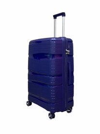 Travel suitcase - luggage - dark blue - siliconen case 65CM