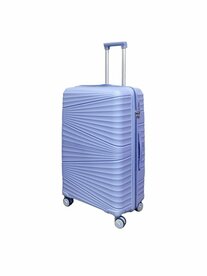Large suitcase light blue 65cm - up to 28kg - 4 wheels 360 degree spinner