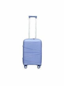 Hand luggage suitcase 55CM light blue- 4 wheels 360 degree spinner