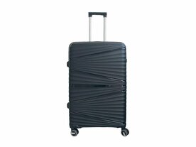 Large suitcase black 65cm - up to 28kg - 4 wheels 360 degree spinner