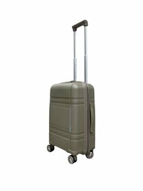 Hand luggage suitcase 55CM - 4 wheels 360 degree spinner (coffee) - 100% polypropylene - 2025 edition