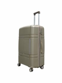 Large XL suitcase 75cm - up to 35kg - 4 wheels 360 degree spinner (coffee) - 100% polypropylene - 2025 edition