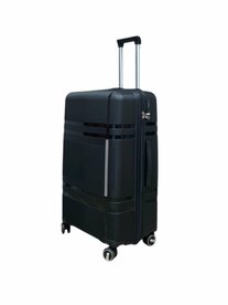 Large XL suitcase black 75cm - up to 35kg - 4 wheels 360 degree spinner XL - 100% polypropylene - 2025 edition