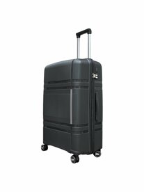 Large suitcase 65cm - up to 28kg - 4 spinner wheels dark grey - 100% polypropylene - 2025 edition
