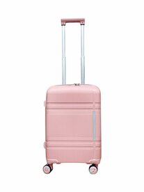 Hand luggage suitcase 55CM with 4 wheels 360 degree spinner Rose Gold - 100% polypropylene - 2025 edition