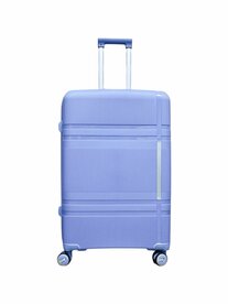Large XL suitcase 75cm - up to 35kg - 4 wheels 360 degree spinner light blue - 100% polypropylene - 2025 edition