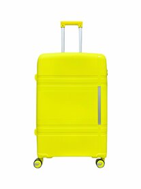 Large XL suitcase 75cm - up to 35kg - 4 wheels 360 degree spinner yellow - 100% polypropylene - 2025 edition