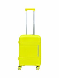 Suitcase hand luggage - Luxury - 55CM yellow with 4 wheels 360 degree spinner -&nbsp;100% Polypropylene - 2025 Edition