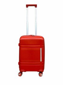 Suitcase hand luggage - Luxury - 55CM with 4 wheels 360 degree spinner - Red -&nbsp;100% Polypropylene - 2025 Edition