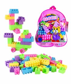 toy blocks - Building blocks with storage bag - 50+ pieces