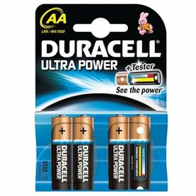 Duracell Ultra - AA - batterijen 1.5 V - alkaline - LR6 MN1500 - 4 stuks