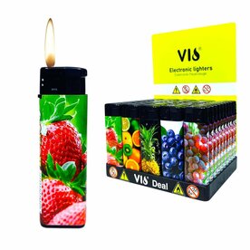 Aanstekers Click 50 stuks met fruitprint