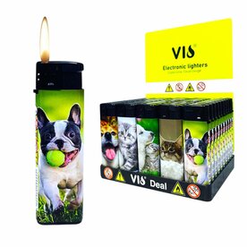 Schattige Dieren aanstekers - Navulbaar &amp; Verstelbaar aansteker - 50 stuks