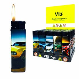 Aanstekers  50 stuks - navulbaar - Klassieke sportauto&#039;s