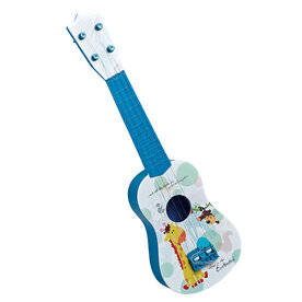 Gitaar met giraf print - blauw 54cm