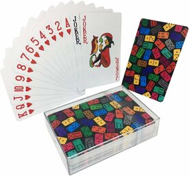 Speelkaart - 100% plastic - HQ kwaliteit - waterdicht  - Domino print