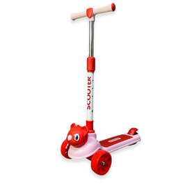 Coala 3-Wheel Kids Scooter Pink - Foldable - Tilting Scooter - With Light &amp; Music