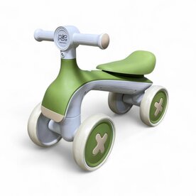 4-Wheel Magic Balance Bike - 55 cm - Dark Green - Music and Lights