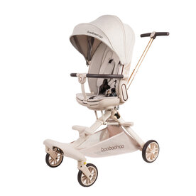 Baobaohao V16 Buggy beige &ndash; Luxe, Lichtgewicht &amp; Inklapbare Kinderwagen voor 0-3 Jaar