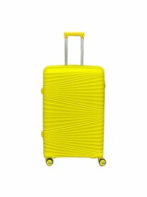 Grote maat Koffer - PP Reiskoffer met Cijferslot - Geel - Siliconen - 106L - 75 cm