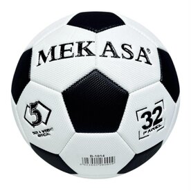 Strandbal  - Bal - Maat 5 - Voetbal Official Size &amp; Weight - Zwart Wit Klassiek - wedstrijdbal 380g 