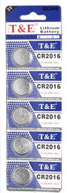 CR2016 3V Knoopcel batterijen |5 stuks in pak 