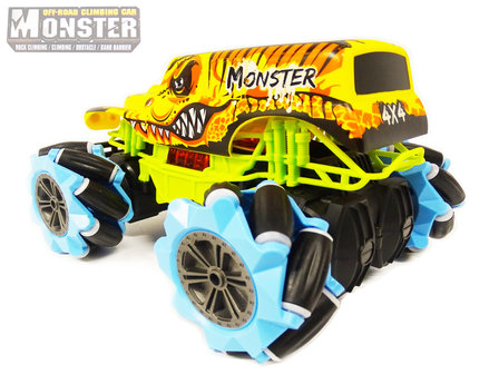 RC Monster Car off-road BRAVE- Rock Climbing Truck- Radio Grafisch Auto 2.4ghz - Oplaadbaar - 8 CHANNEL