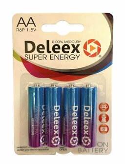 Deleex AA batterijen R6P 1.5V | GOLD edition