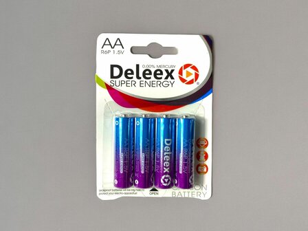 Deleex AA batterijen R6P 1.5V | GOLD edition