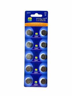 Button cell batteries AG 13 / 357A 10 pieces in pack