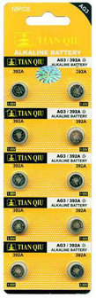 Button Cell Batteries AG 3 / 392A 10 pcs in pack