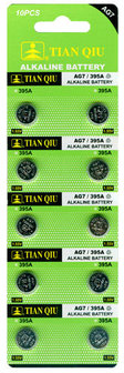 Knoopcel batterijen AG 7 / 395A batterijen 10 stuks in pak