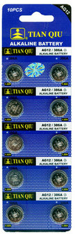 Tian Qiu 386A / AG 12 batterijen 10 stuks in pak