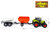 Tractor 2in1 werkvoertuig speelgoed - met geluid en licht - tank en laadbak -45CM