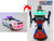 Robot Police Car 2 In 1 Robot And Car Transformer Vehicle Police Car - LED Light And Sound 22CM