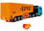 Rc Vrachtwagen met trailer - Export transporter Truck LOADING - 1:46 27MHZ - afstand bestuurbaar vrachtwagen - Oplaadbaar