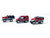 Speelgoed mini brandweer auto's set - 3 stuks - model auto's Die Cast - mini alloy voertuigen set