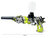 Gel Blaster - Electric gun - Green Graffiti - complete set incl. gel balls - rechargeable - 43CM