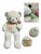Teddybeer - i Love you - 110CM - zacht knuffel beertje met roosje  - XXL beer