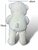 Knuffelbeer Groot Wit - 75CM- zacht knuffel - met Love kussentje - Teddy beer