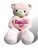 Knuffelbeer Groot Roze- 75CM- zacht knuffel - met Love kussentje - Teddy beer