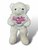 Knuffelbeer Groot Beige - 75CM- zacht knuffel - met Love kussentje - Teddy beer
